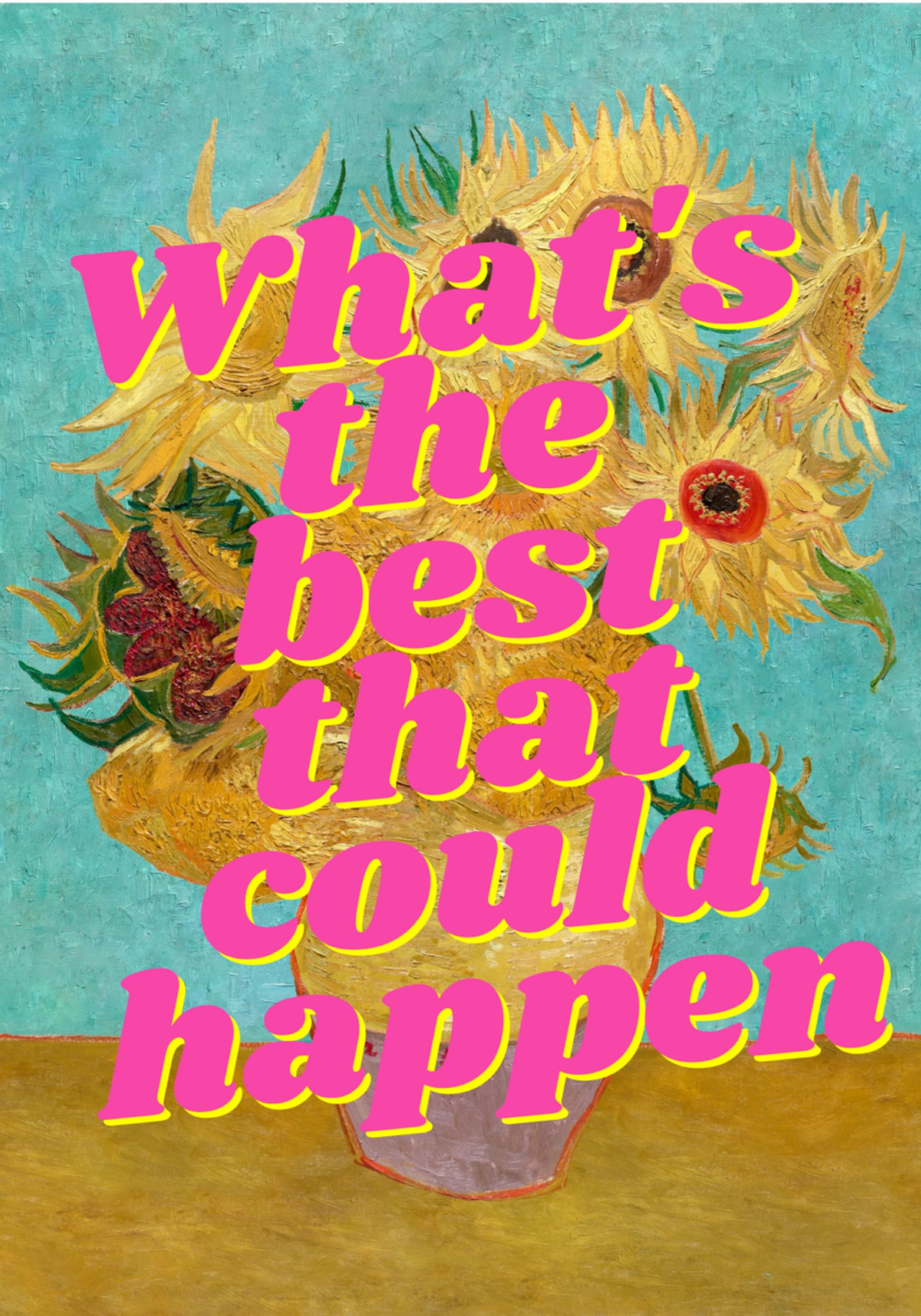 Vibrant Sunflowers Quote
