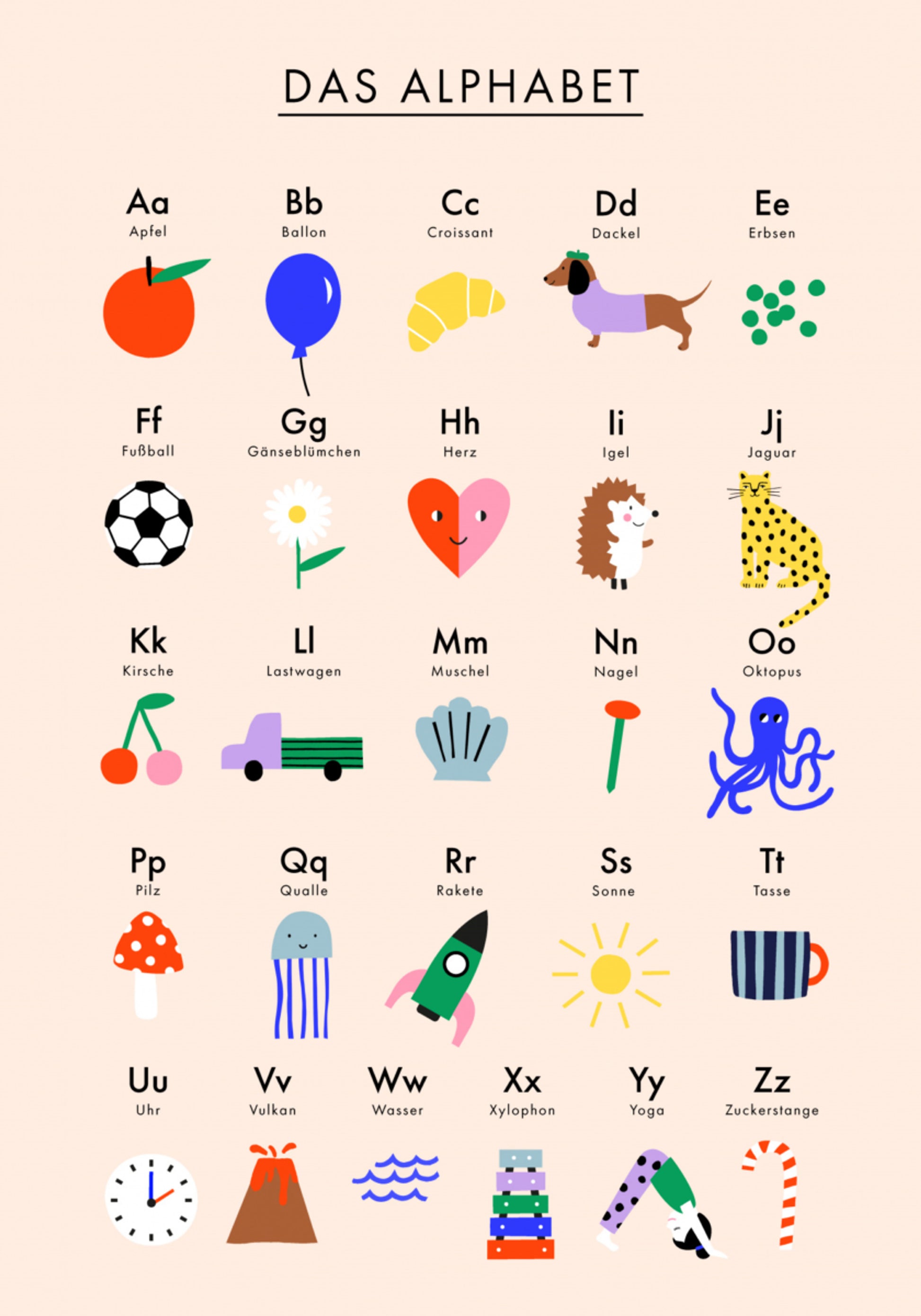 Cute German Alphabet