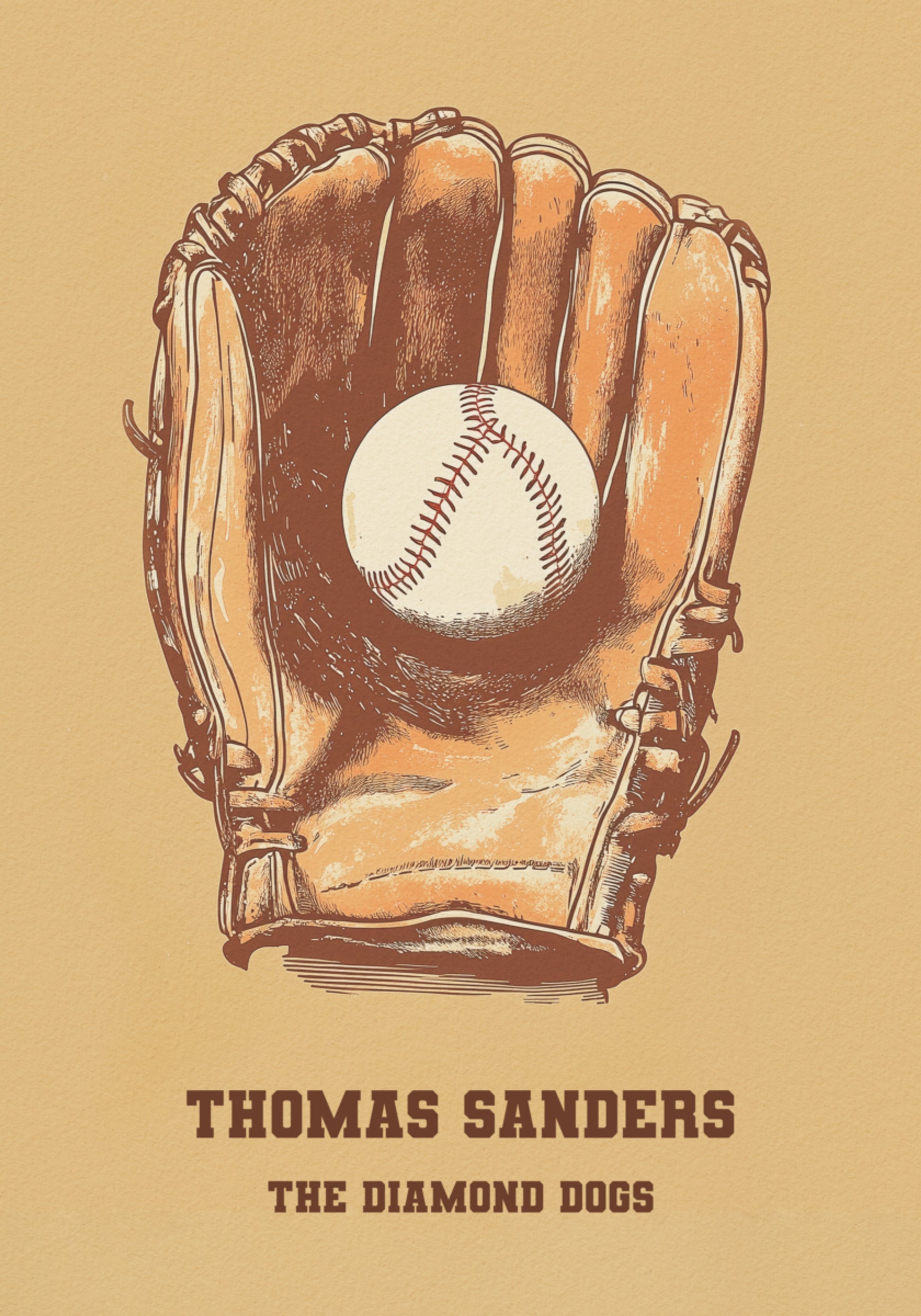 Baseball Memorabilia Vintage Poster