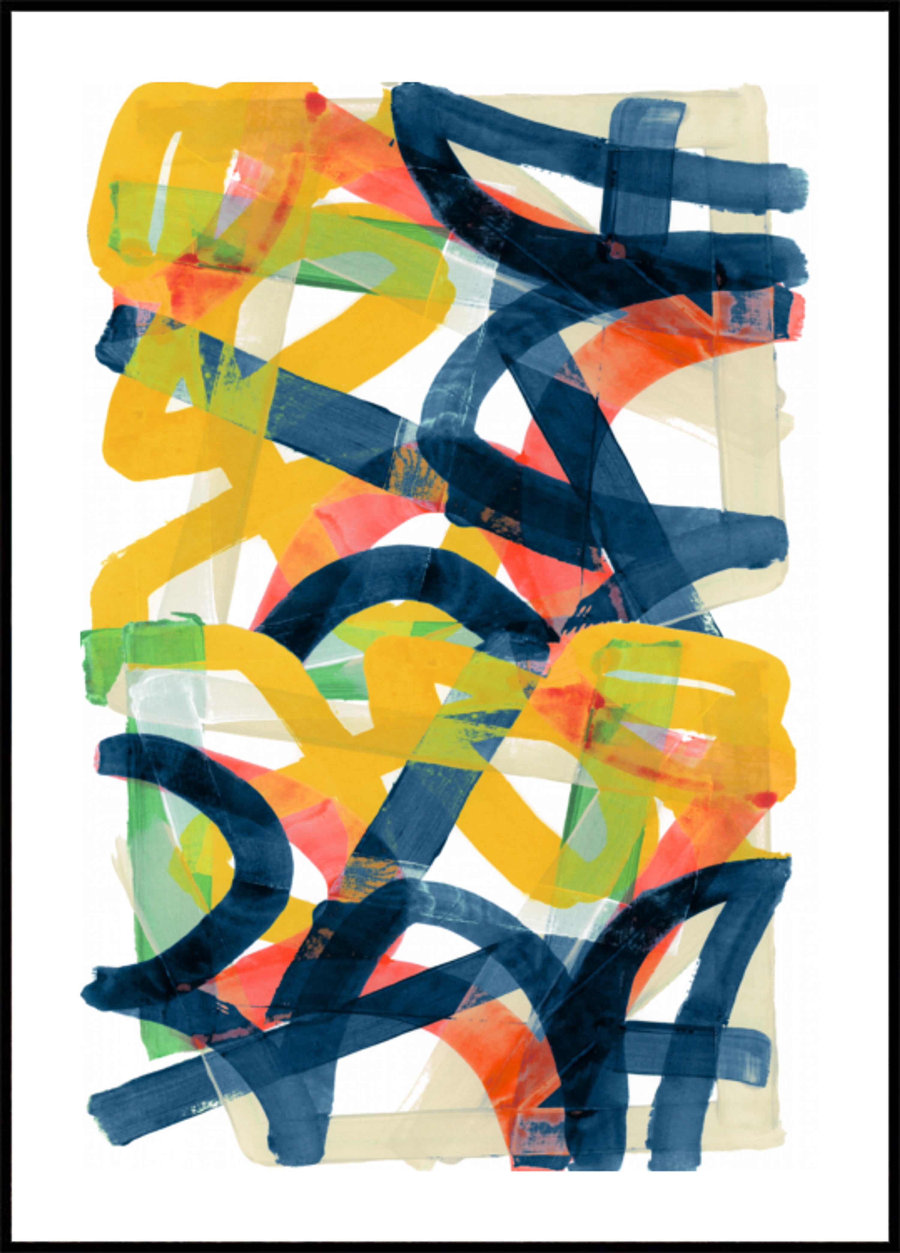 Vibrant Abstract Strokes