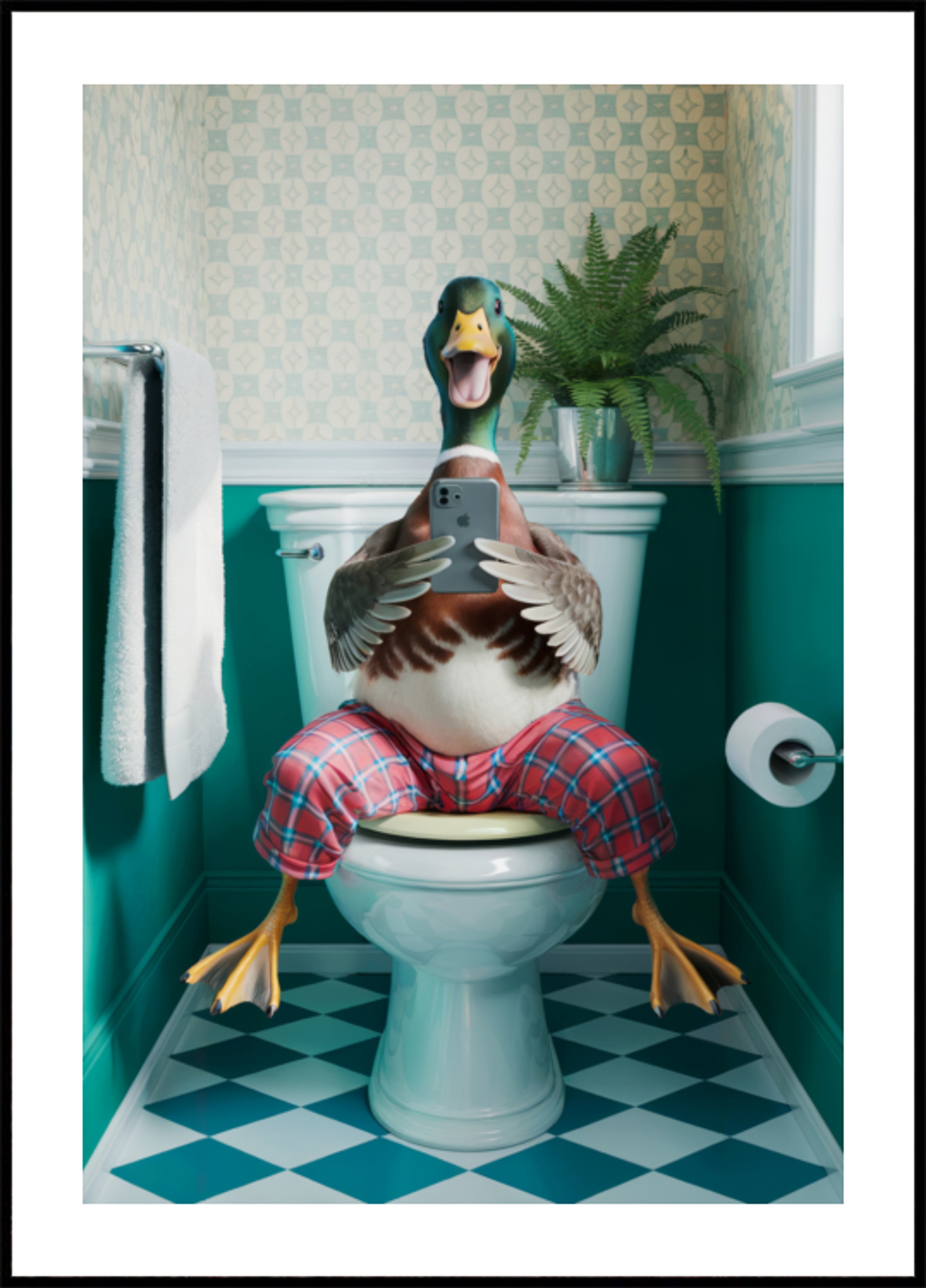 Pajama Duck Selfie