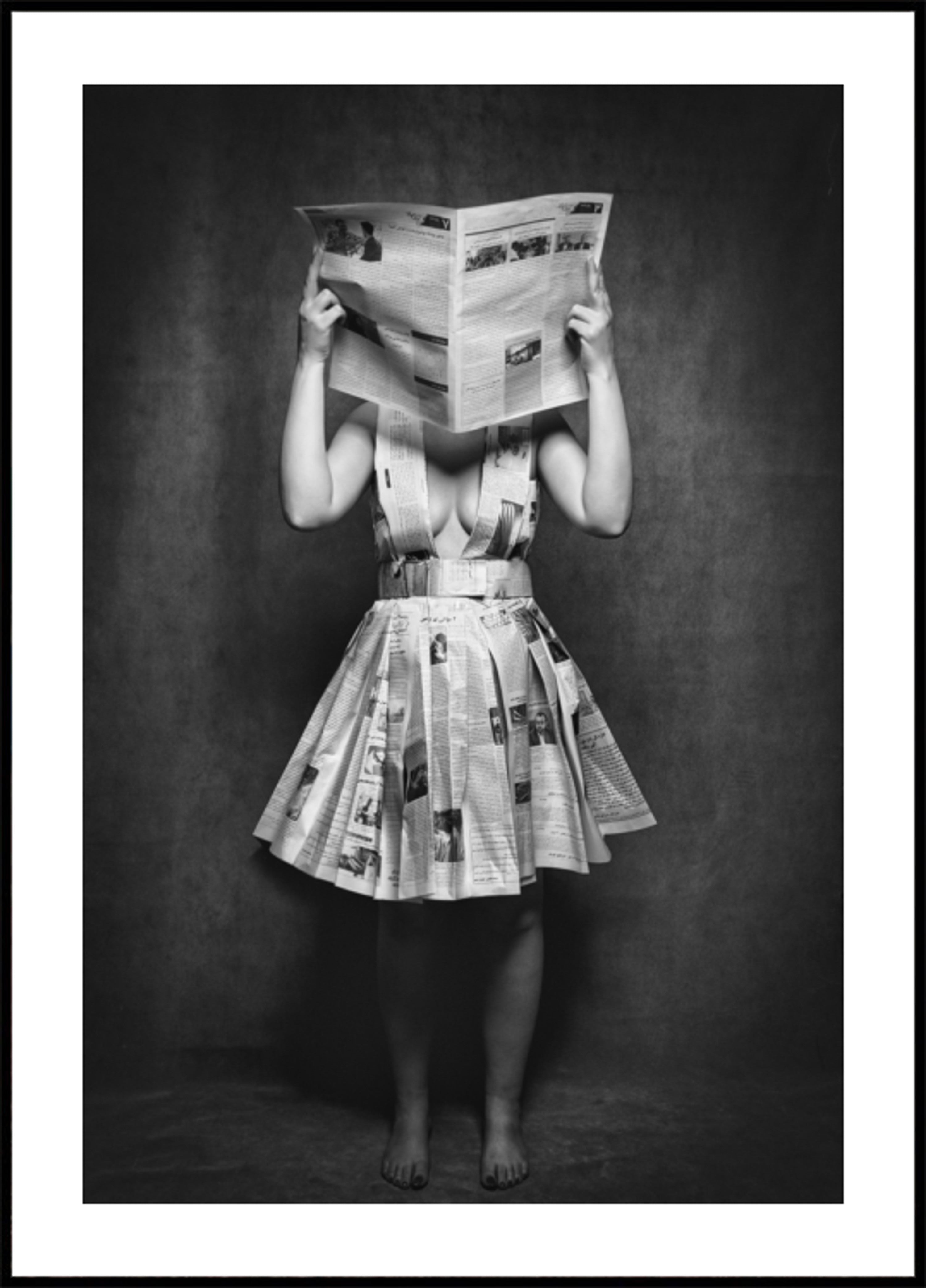 Newspaper Dress Woman