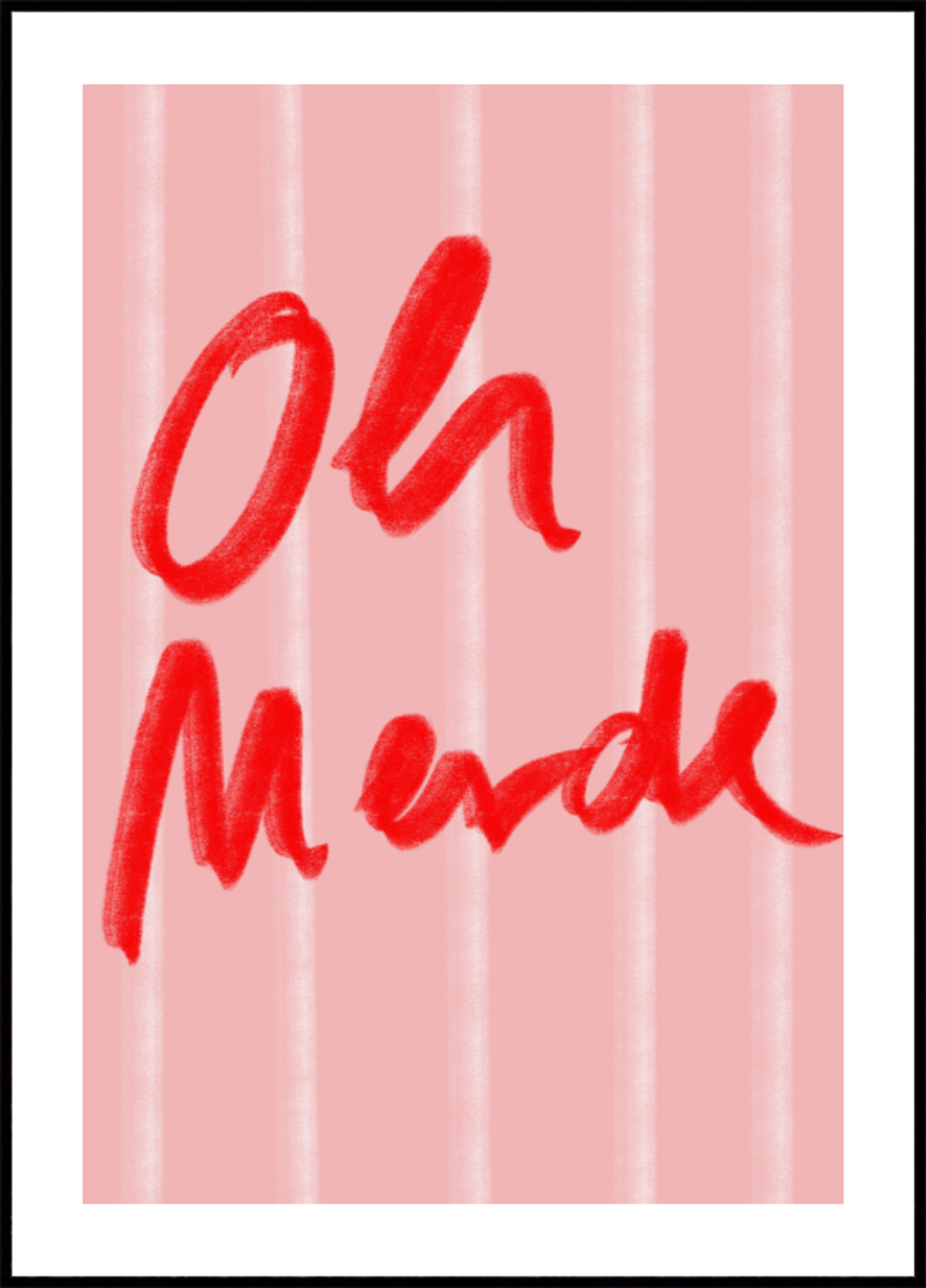 Oh Merde Playful Phrase