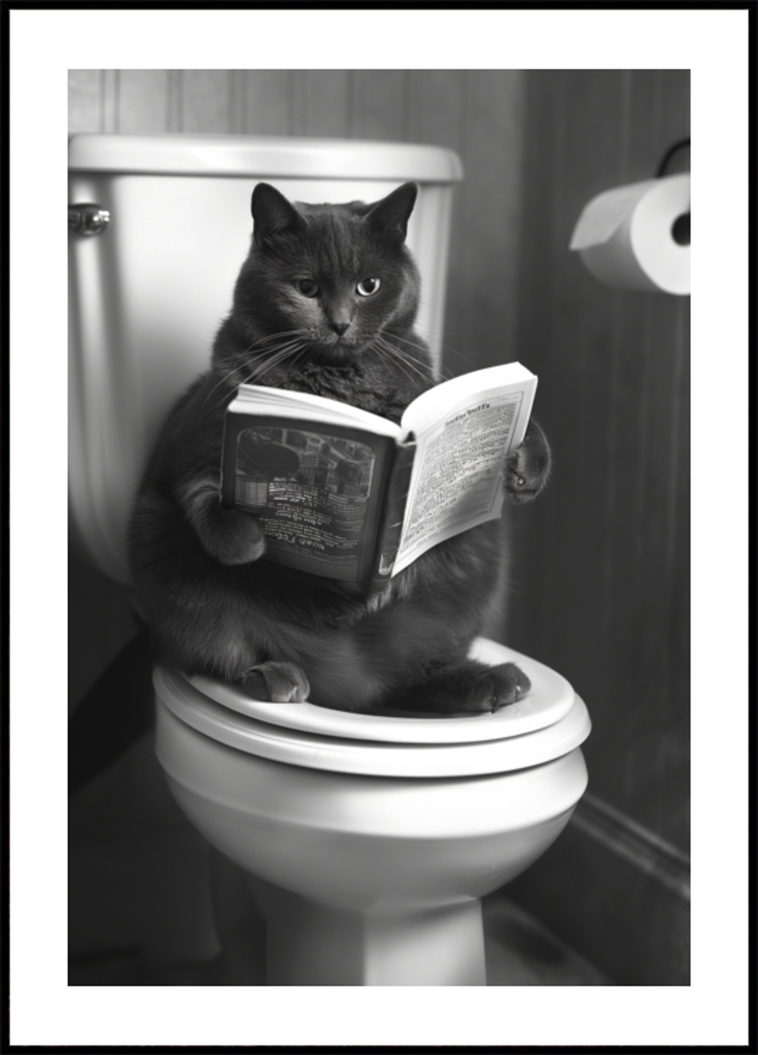 Plus Size Kitty on the Loo