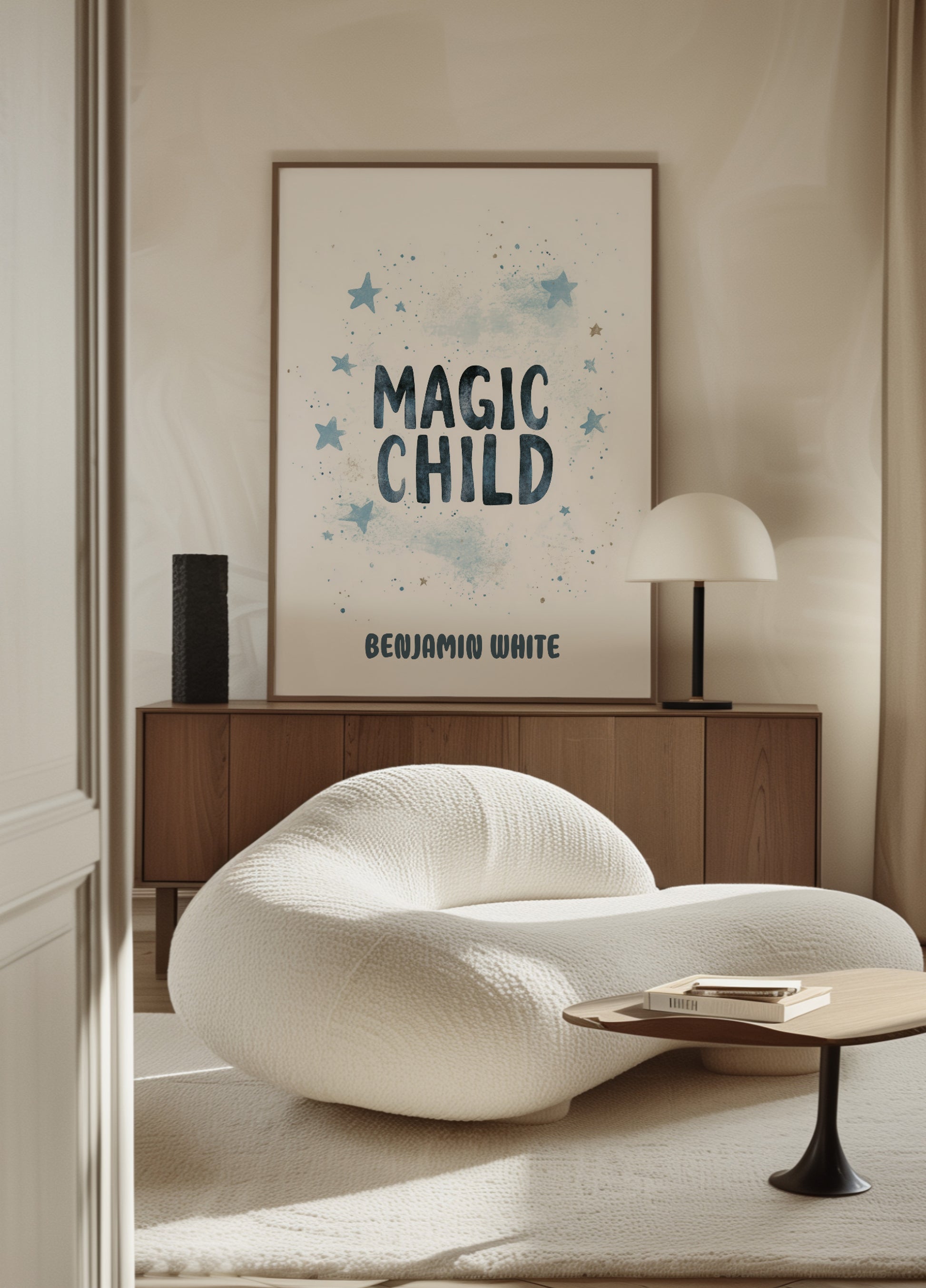Childrens Wall Art with Stars and Quotes