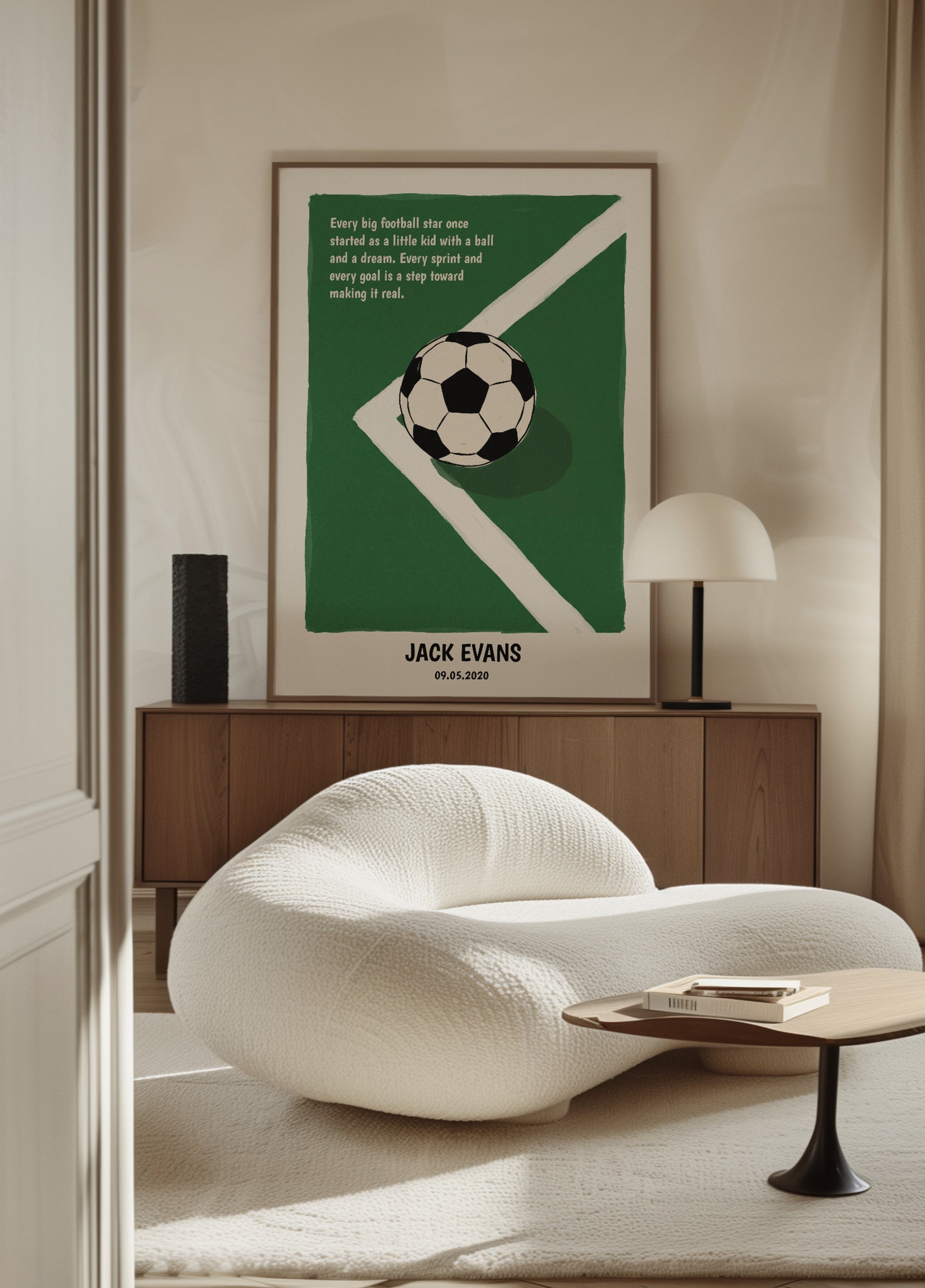 Inspirational Football Quote Artwork