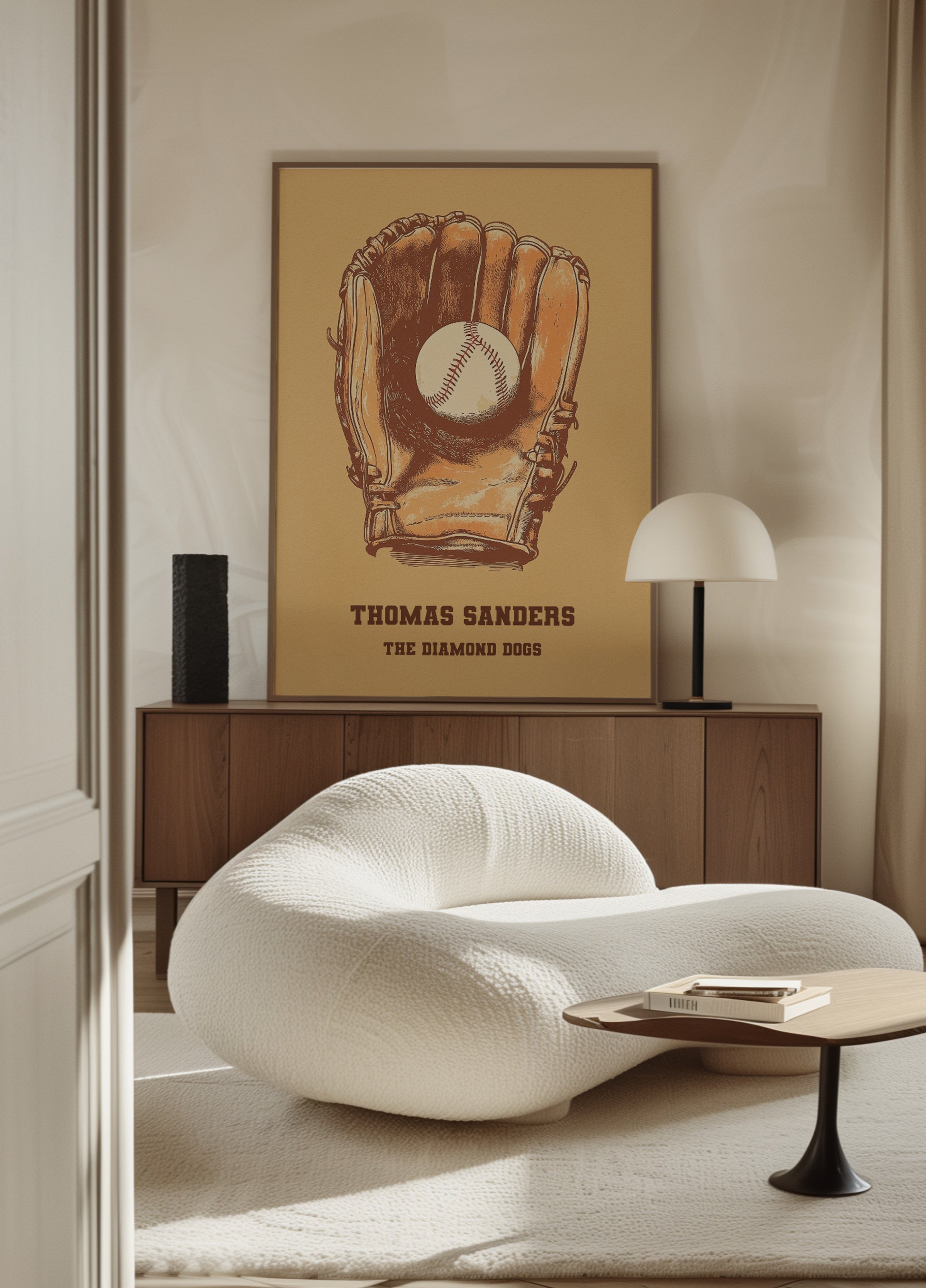 Baseball Memorabilia Vintage Poster