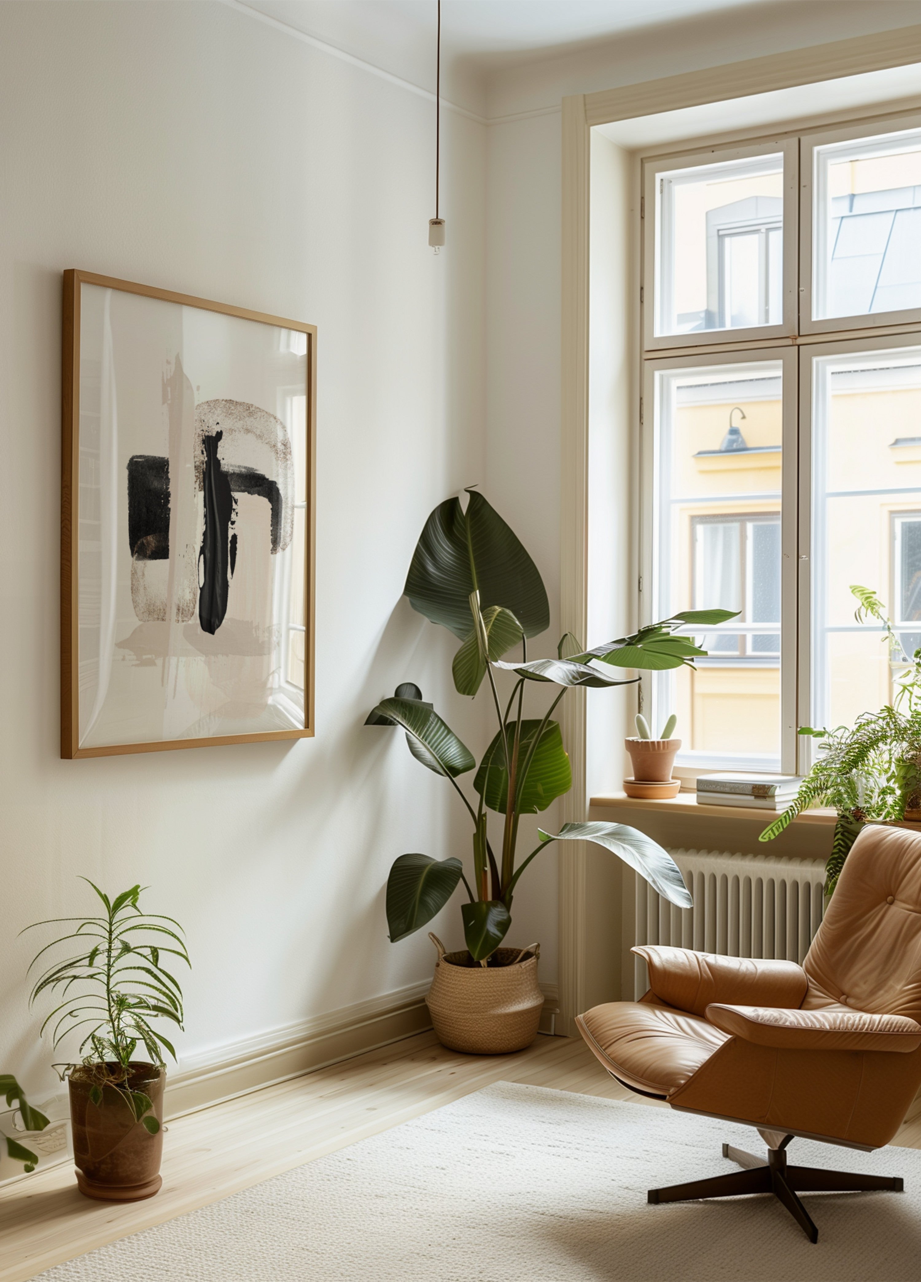Modern Neutral Brush Strokes