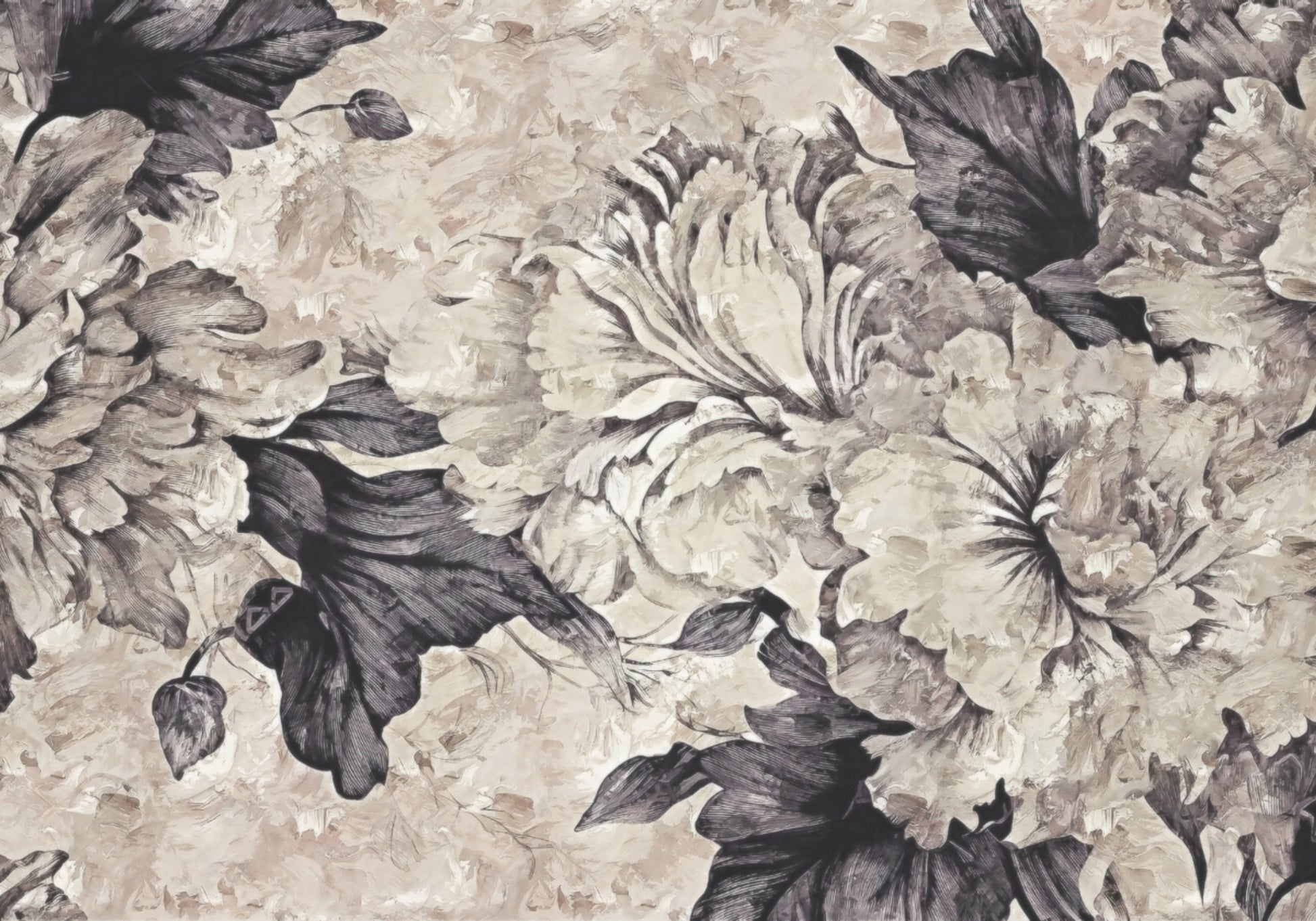 Classic Monochrome Peonies