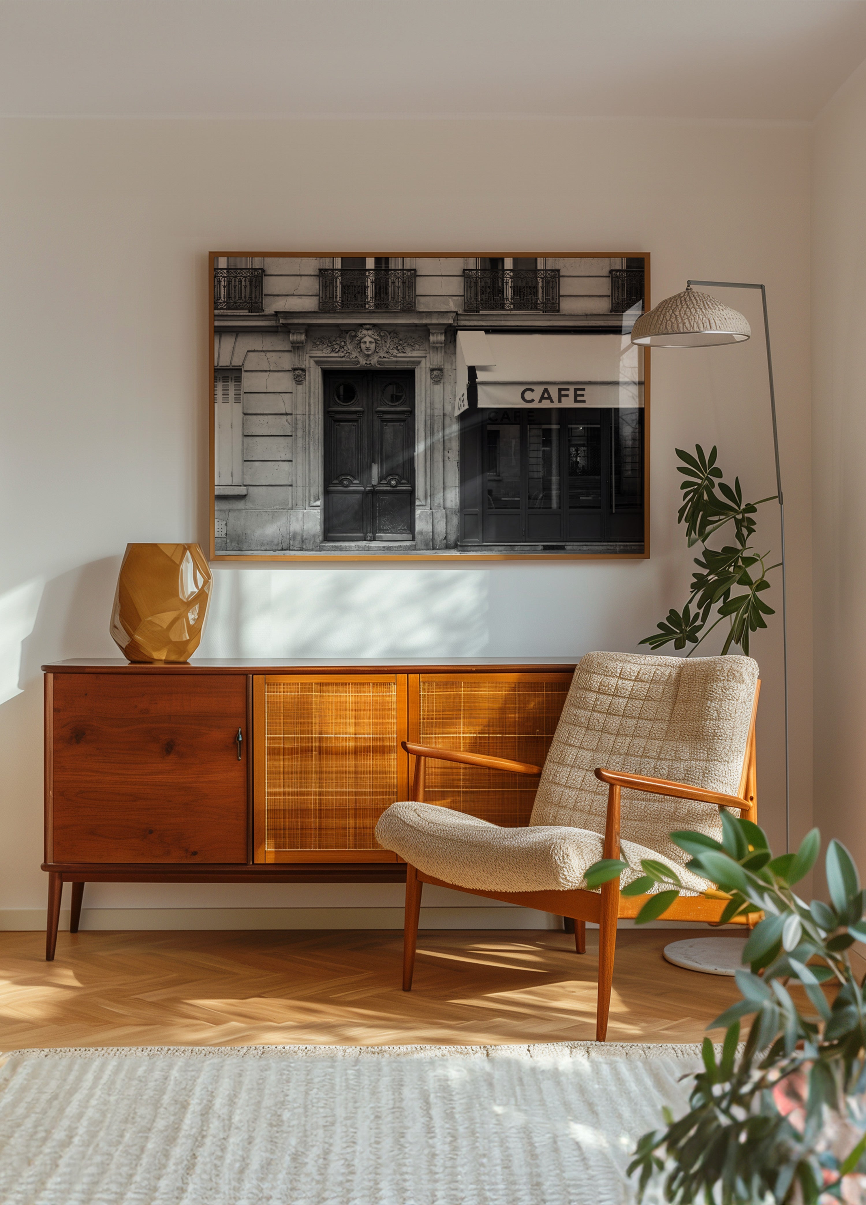 Parisian Cafe Facade