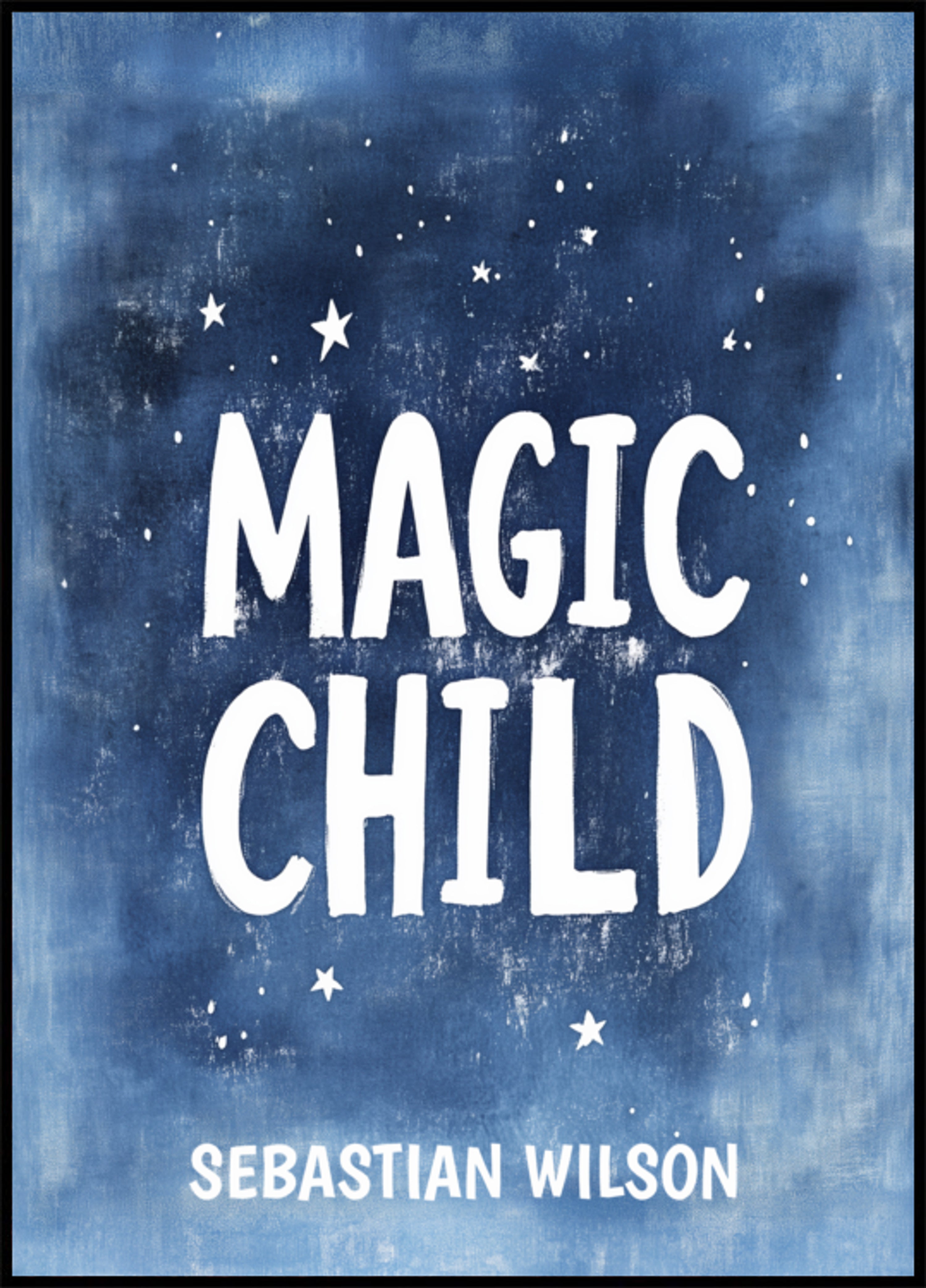 Unplugged Blue Night Sky Poster