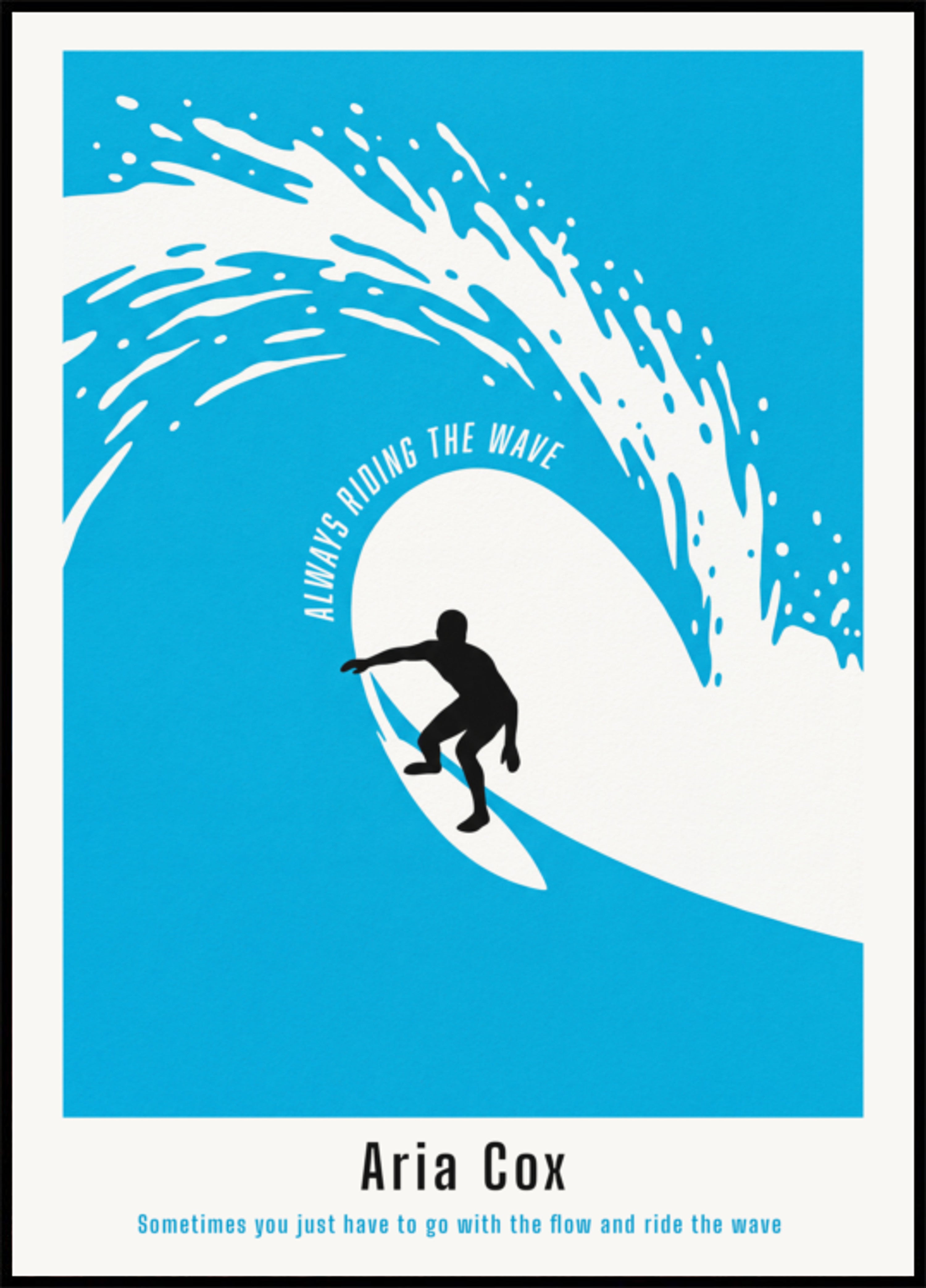 Surfing Silhouette Wall Art