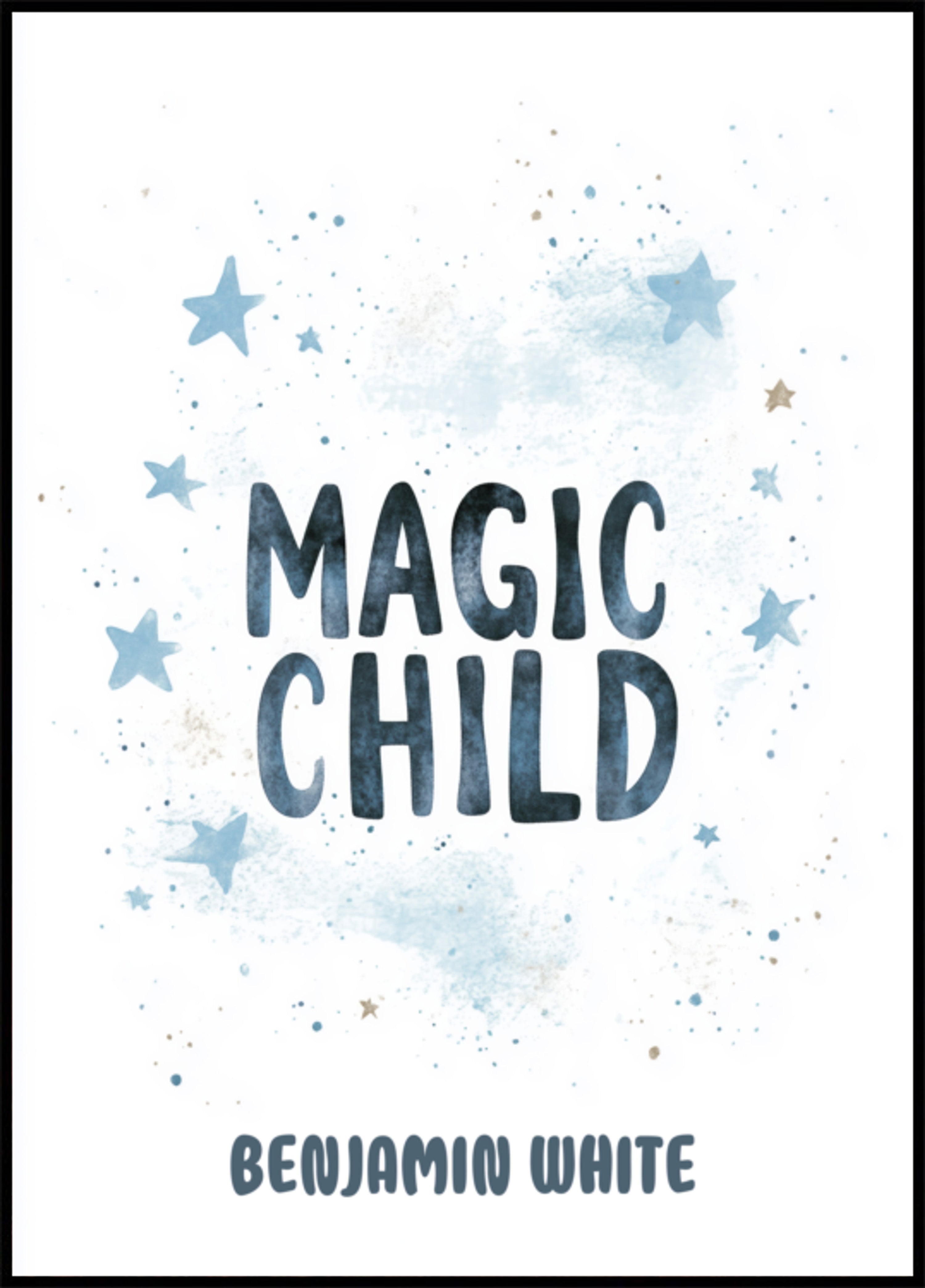 Childrens Wall Art with Stars and Quotes