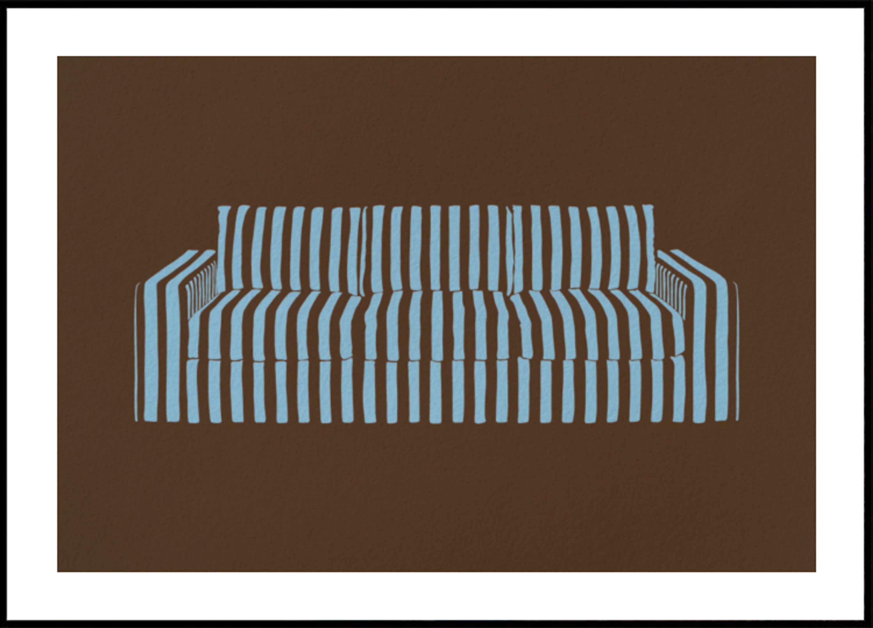 Modern Striped Sofa