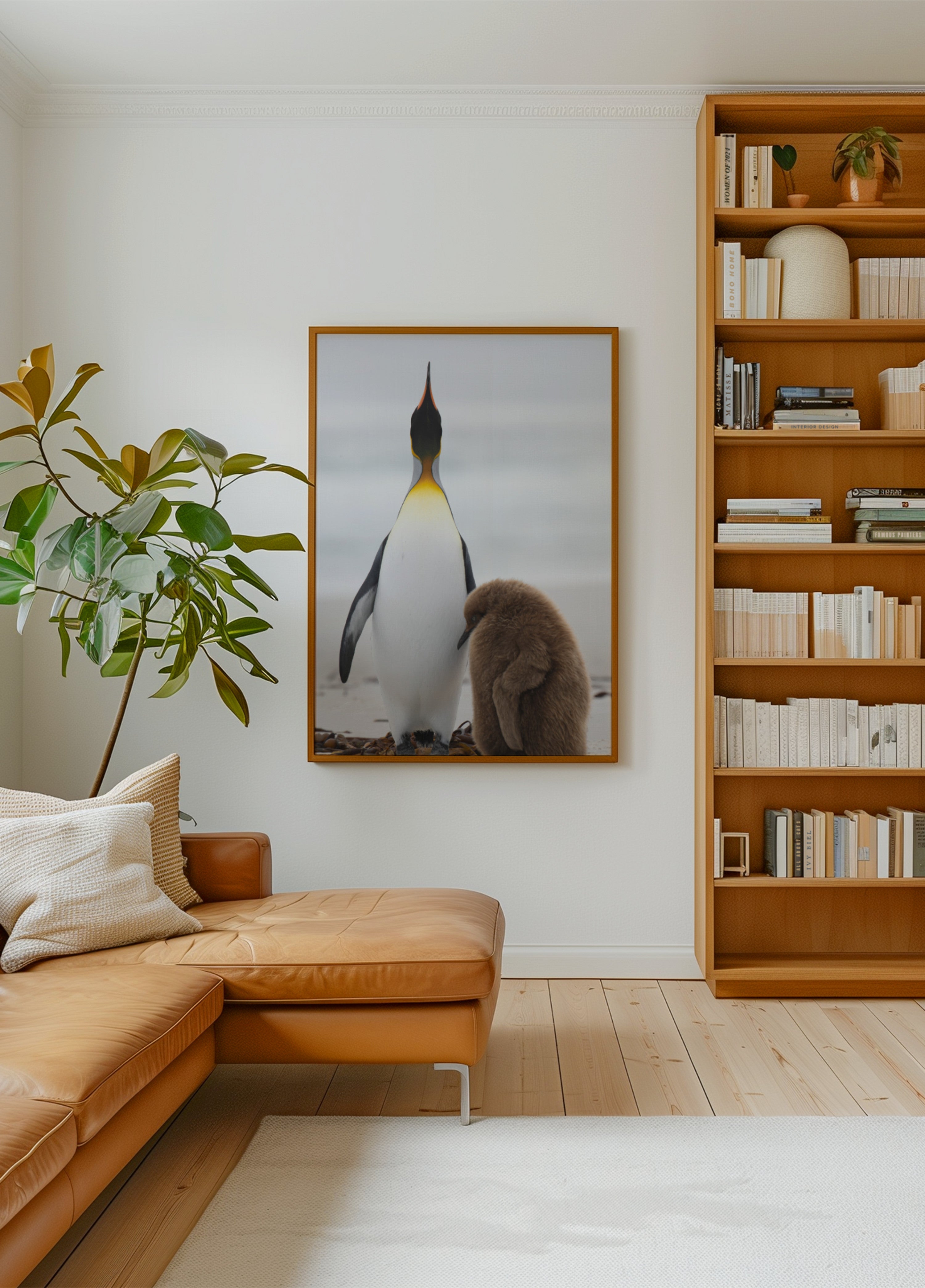 Penguin Family on Beach