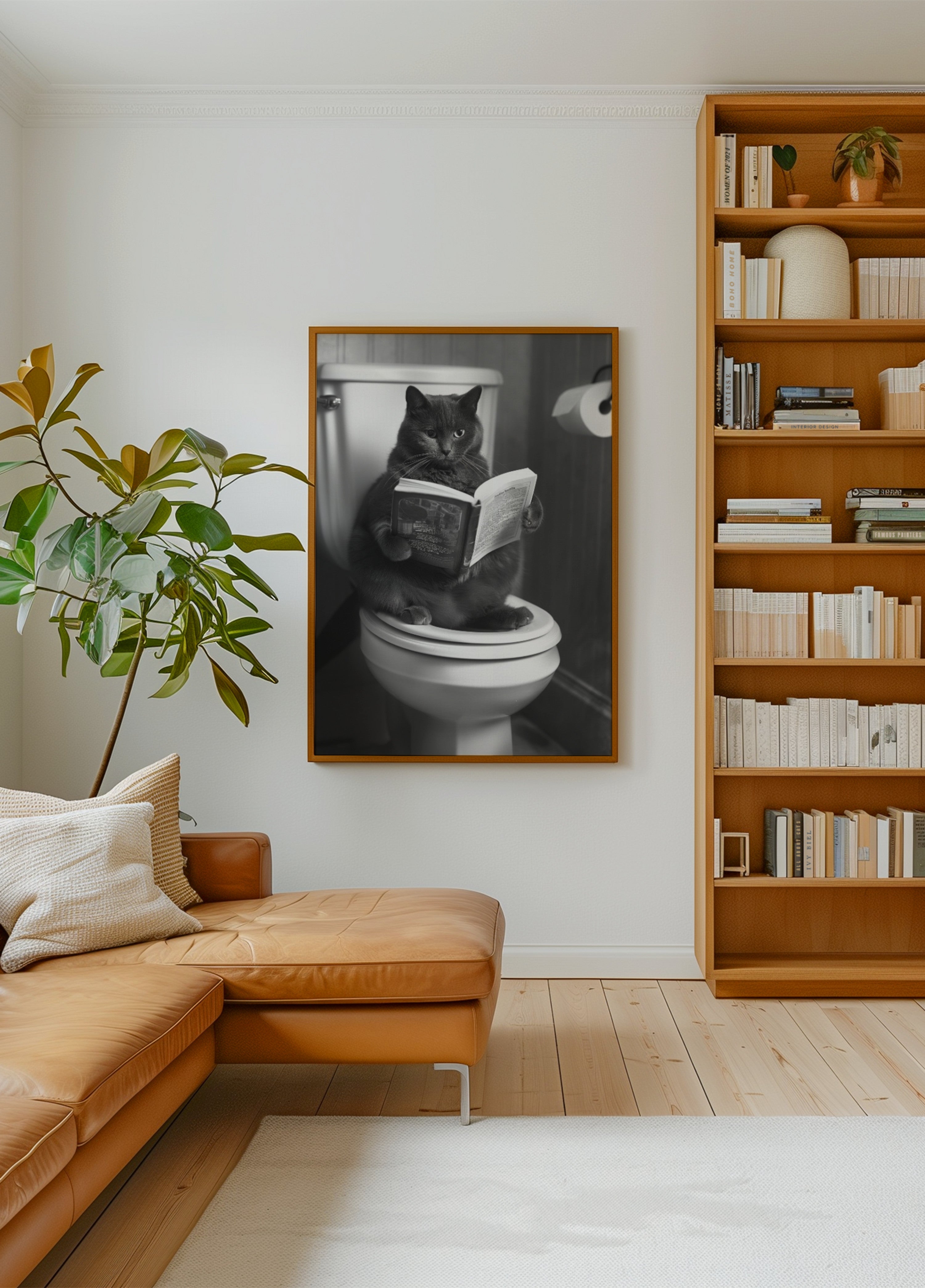 Plus Size Kitty on the Loo