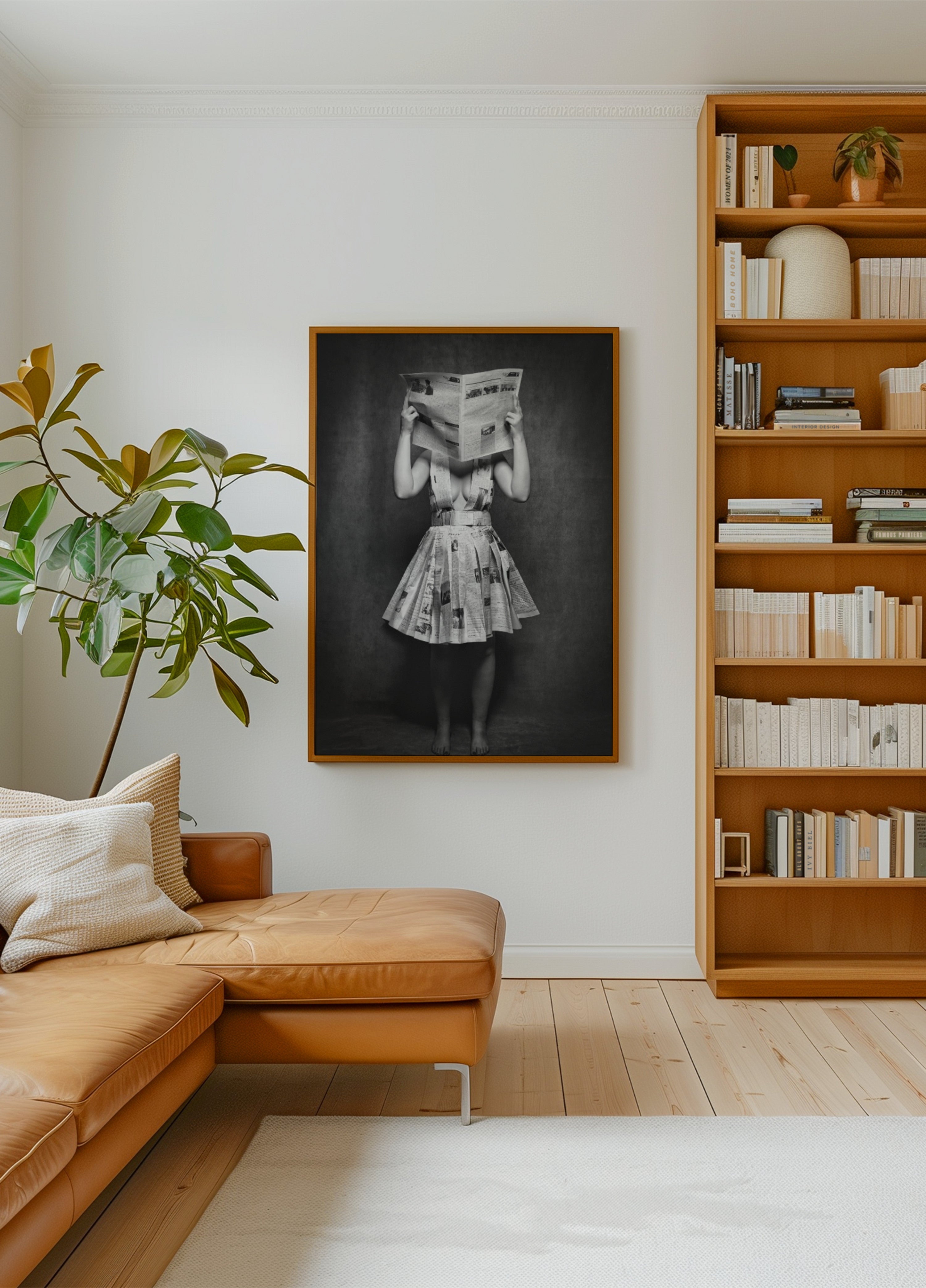 Newspaper Dress Woman