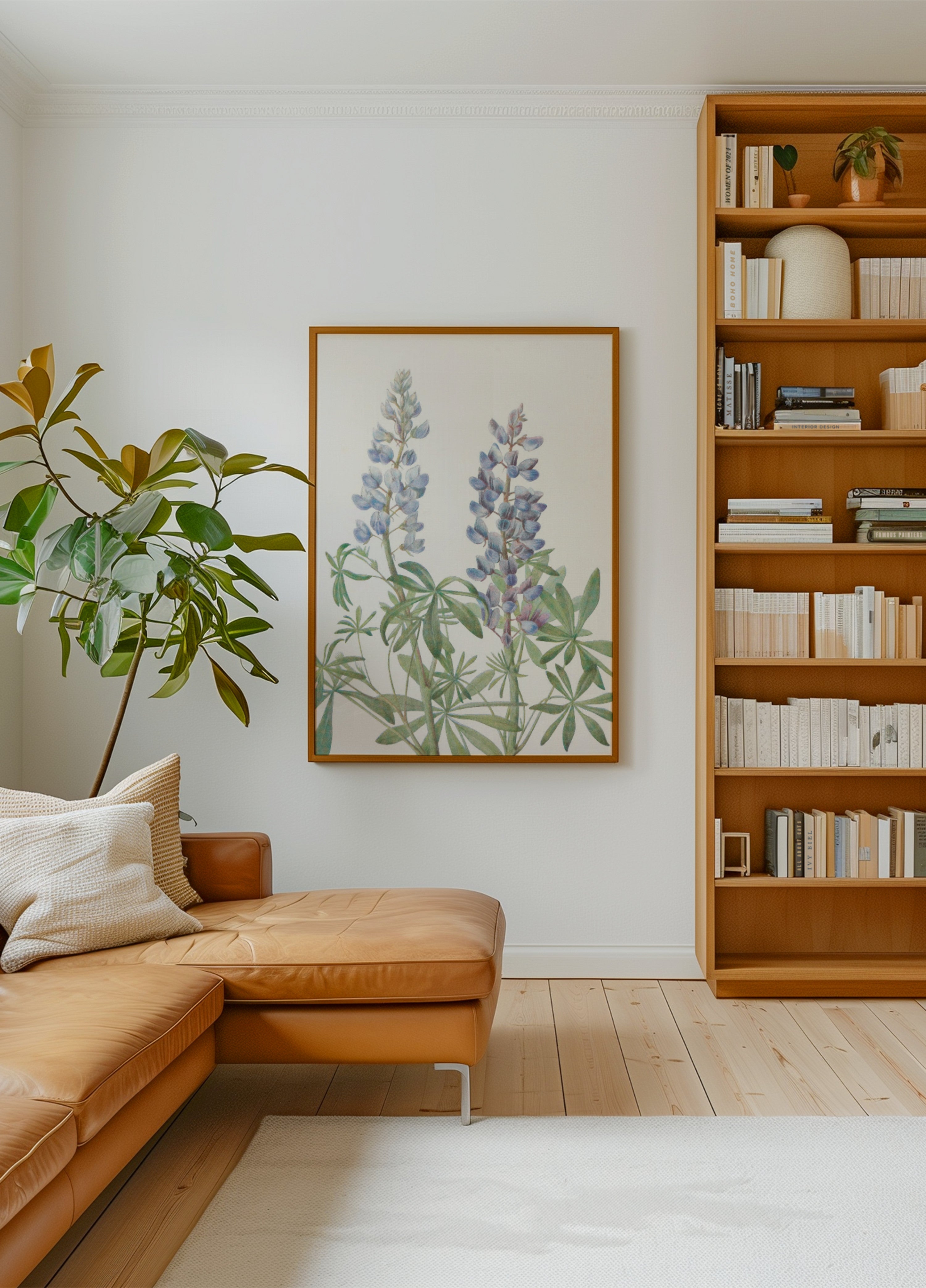 Sundial Lupine From North American Wildflowers By Mary Vaux Walcott
