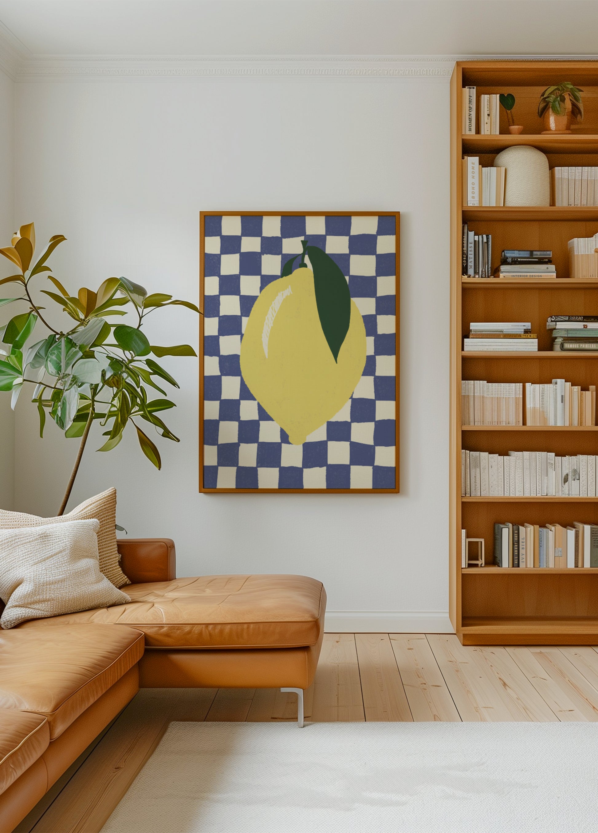 Blue Checkered Lemon