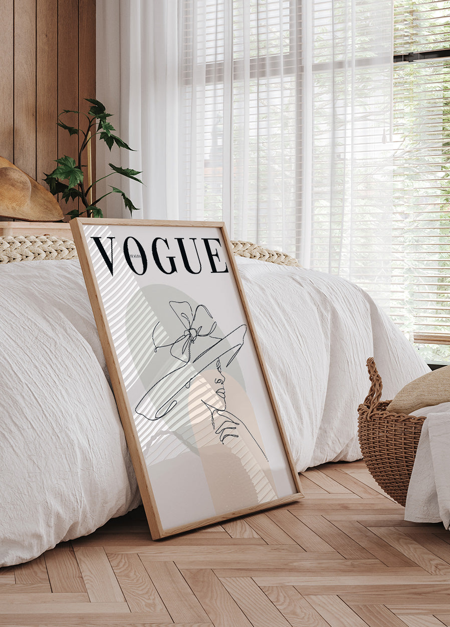 Vogue Line Art Plakat